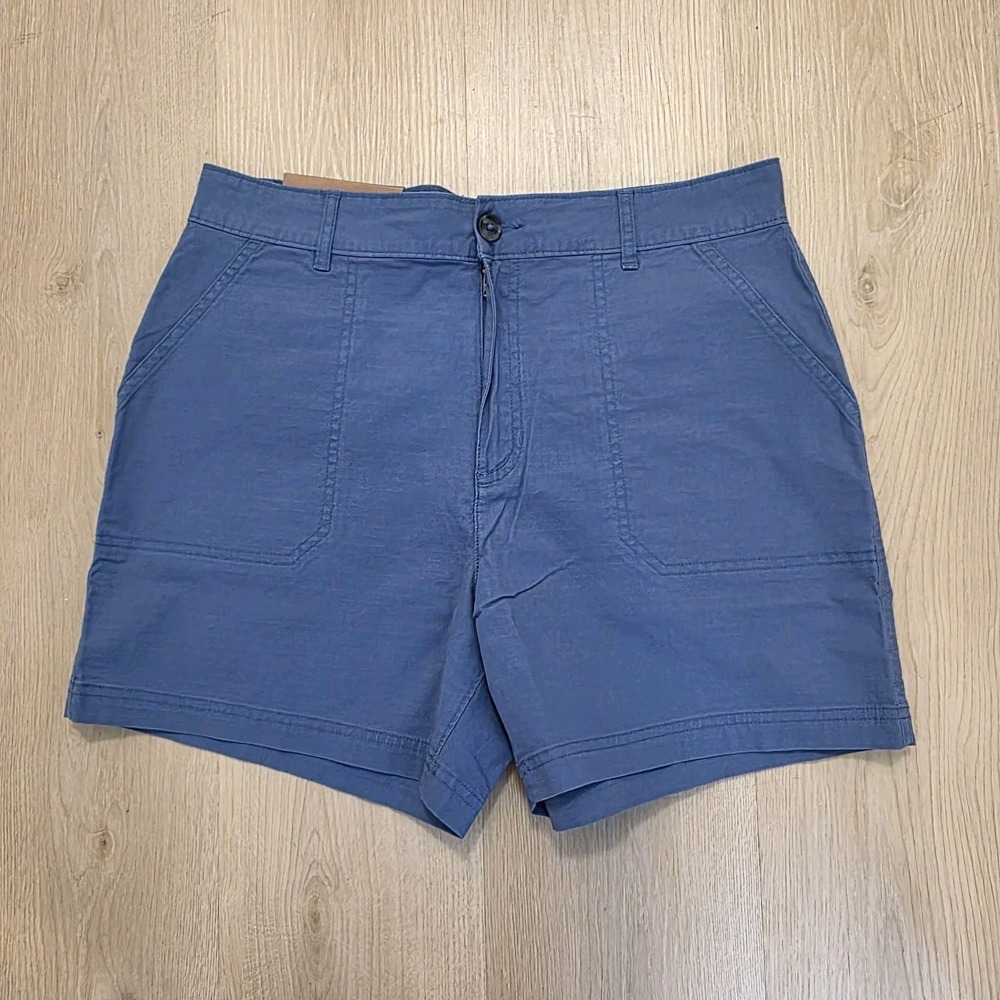 Eddie Bauer Blue Ripstop Outdoor 5" Inseam Hiking Camping Shorts Size 12